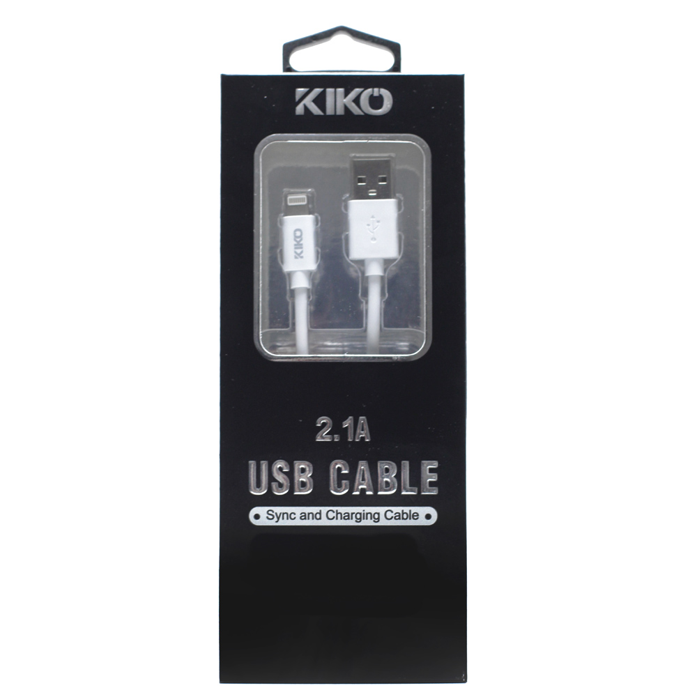 iPHONE IOS Lightning 2A Heavy Duty USB Cable 6 ft with Package (White)
